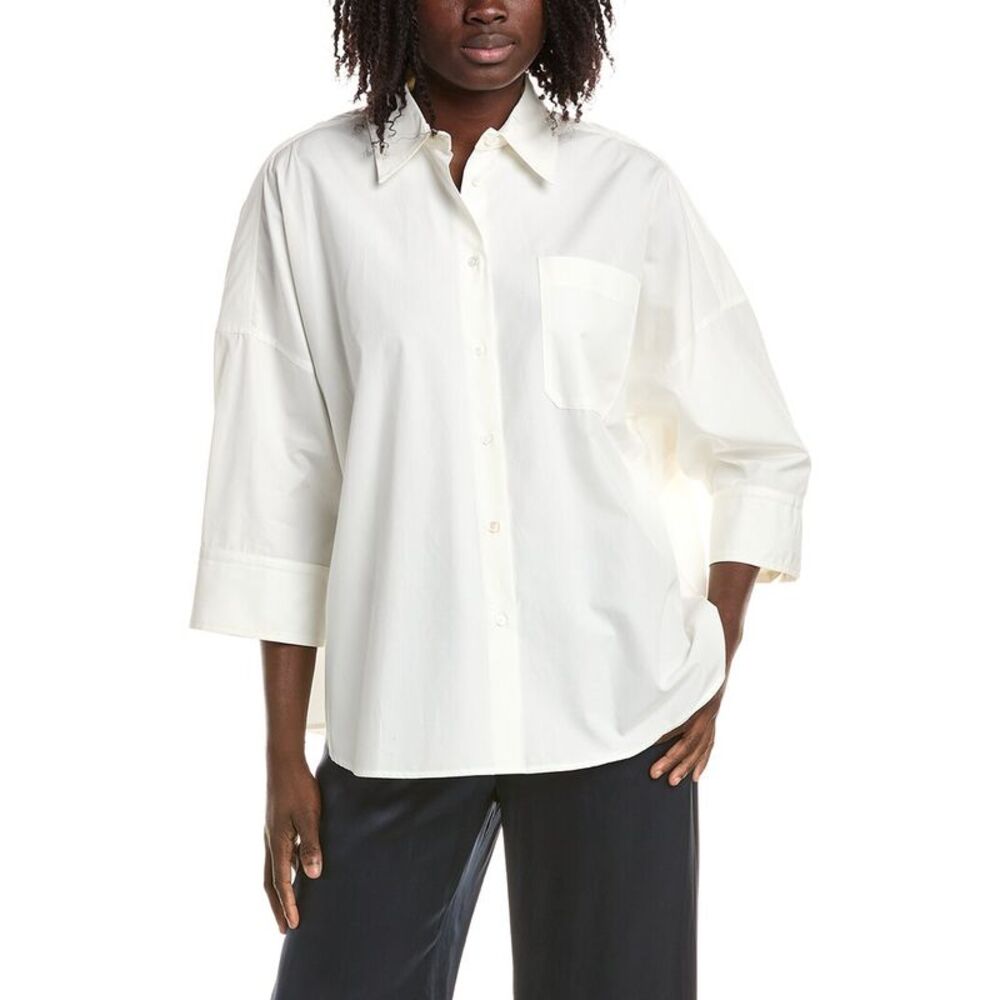 Max Mara Womens Weekend Zavorra Shirt, White